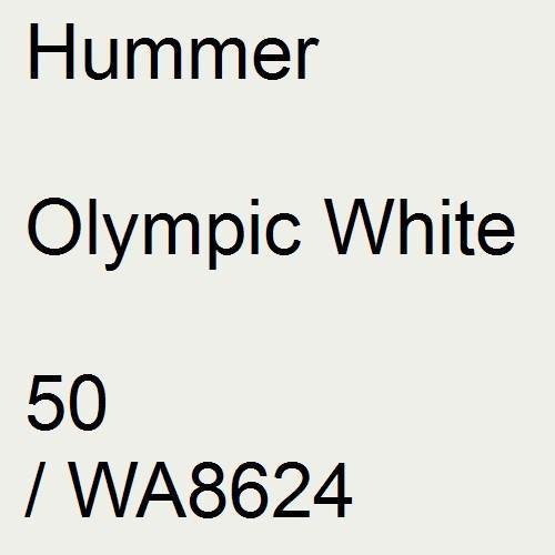 Hummer, Olympic White, 50 / WA8624.